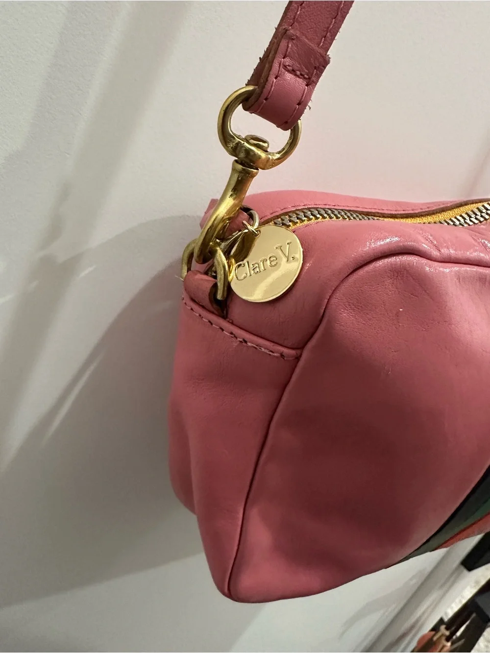 Clare V. Lollipop Midi Sac Leather Crossbody Bag - Picture 3 of 6